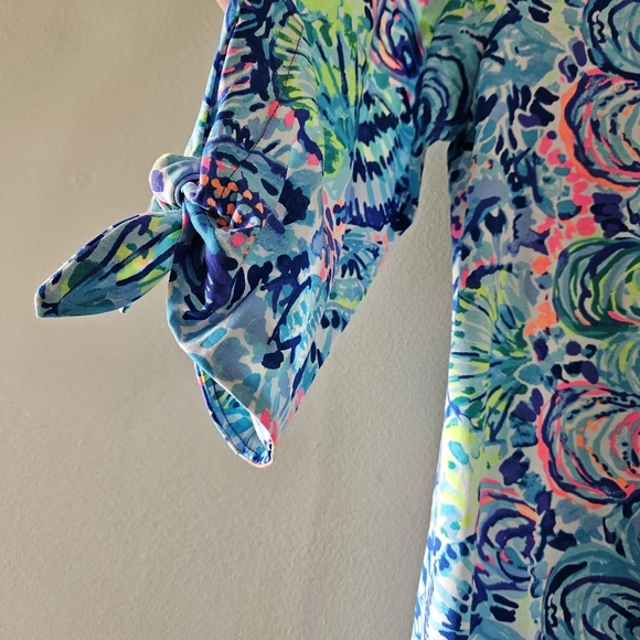 Lilly Pulitzer Preston Multi Ocean Commotion Mini Dress Size Medium. - Picture 10 of 15